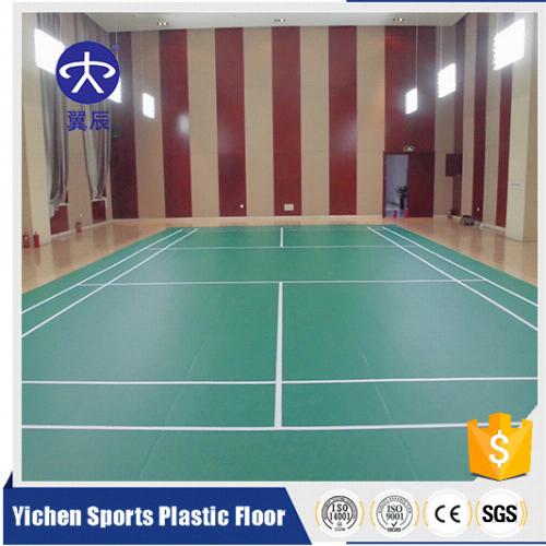 天津羽毛球場PVC運(yùn)動地板，羽毛球館PVC塑膠地板