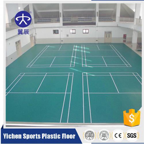 云南昆明羽毛球館PVC運(yùn)動地板，羽毛球場PVC塑膠地板